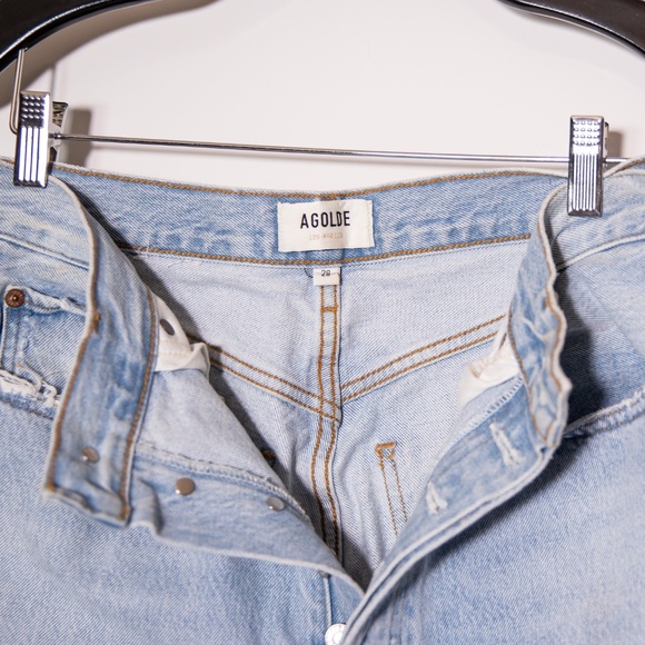 Agolde Women's 90s Pinch Waist Regenerative Cotton Straight Leg Denim Jeans 28 - Picture 2 of 4